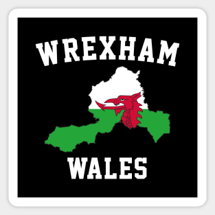 Wrexham Wales / Cymru Map Sticker